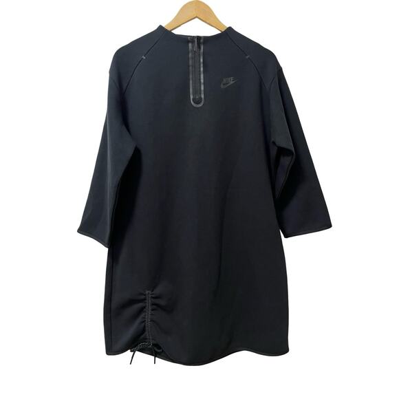Nike Womens Tech Fleece Essential Mini Dress Size M Black Athletic Athleisure - Picture 1 of 8